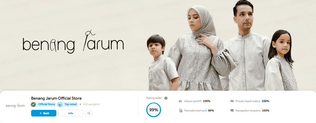 Benang Jarum Official Store Siap Jadi Toko Busana Muslim Kekinian