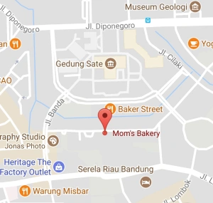 peta alamat mom's bakery