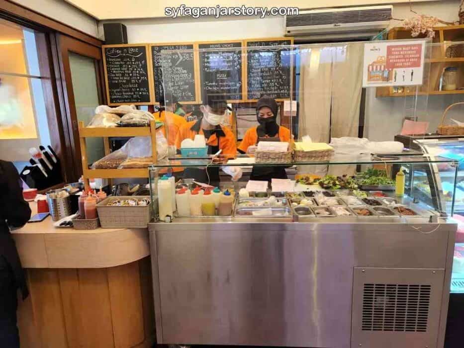 etalase pemesanan sandwich