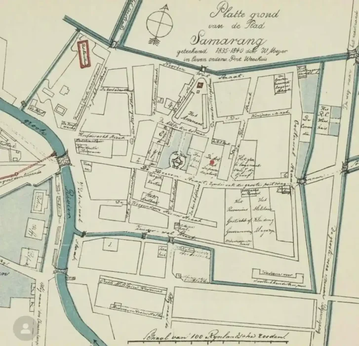 peta lama kota lama semarang